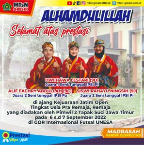 Bangga-Tiga-Peserta-Didik-MTsN-Gresik-Raih-Prestasi-Kejuaraan-Pencak-Silat-di-IPSI