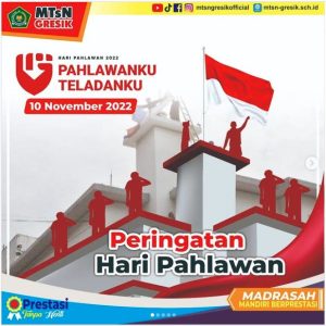 MTsN-Gresik-Gelar-Upacara-Bendera-dalam-Rangka-Peringatan-Hari-Pahlawan