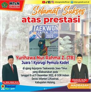 Ajang-Kejurprov-Taekwondo-Peserta-Didik-MTs-Negeri-Gresik-Juara-1-dan-2